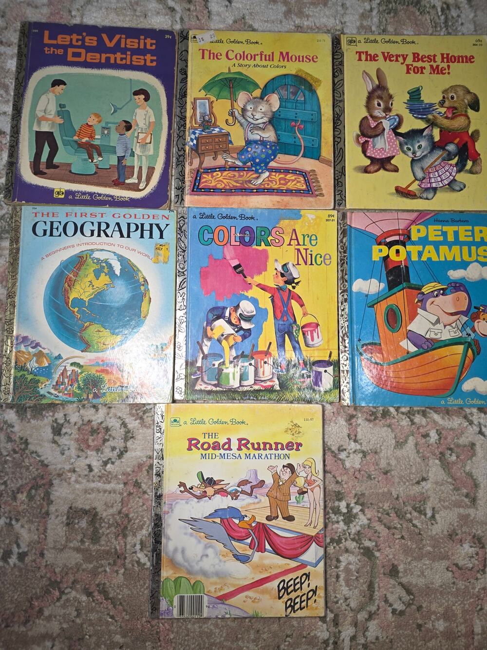 Lot of 7 Little Golden Books.